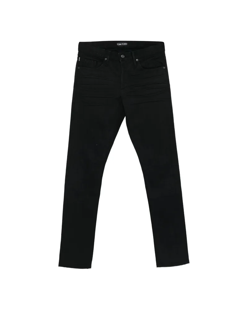 Tom Ford Logo-patch Jeans Black