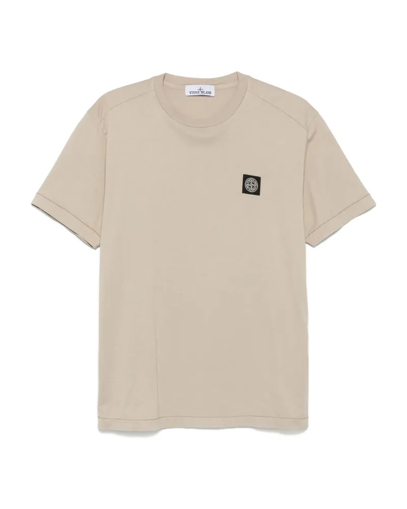Stone Island Compass-patch T-shirt Neutrals
