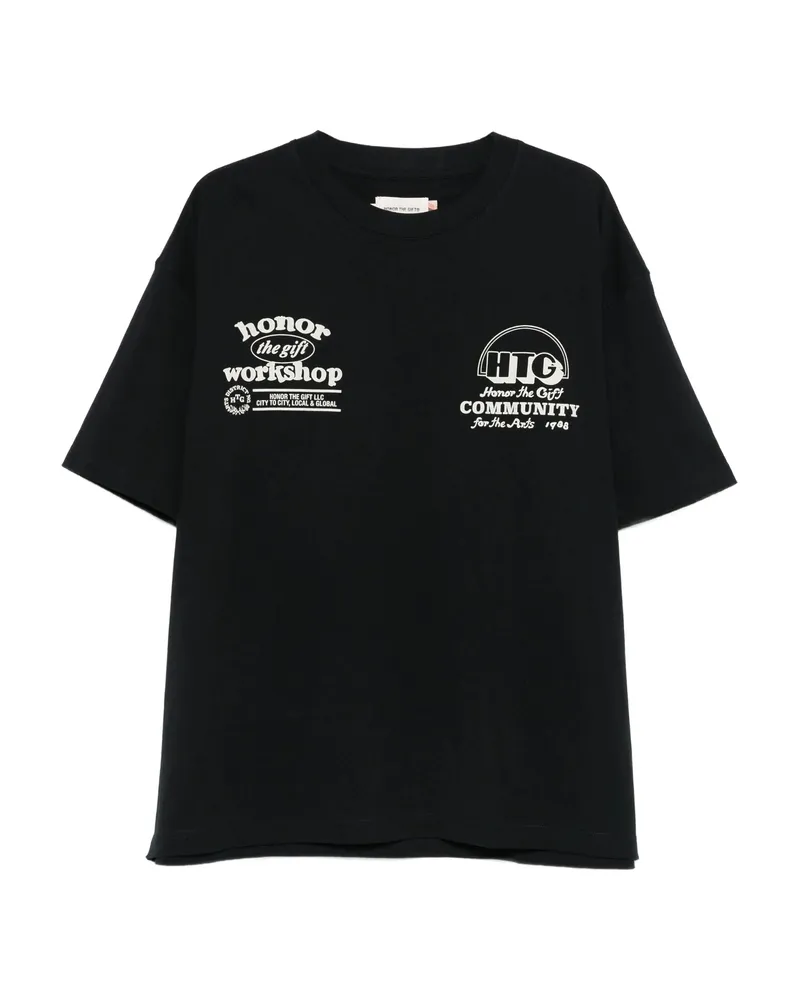 Honor The Gift Graphic-print T-shirt Black