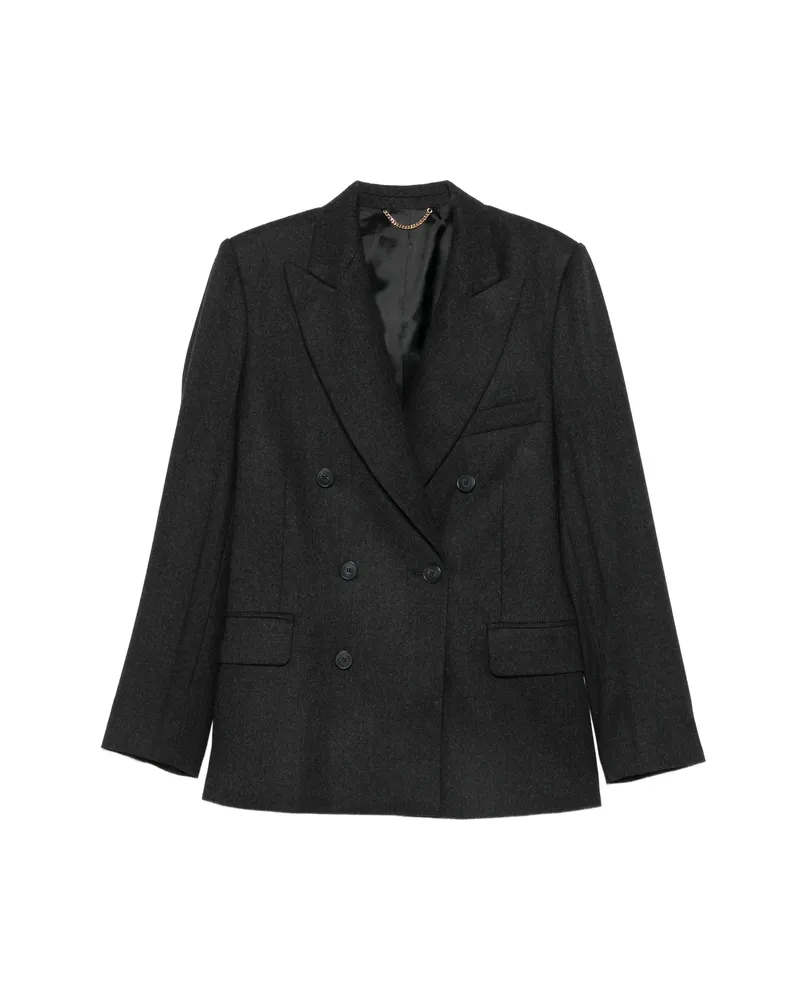 Victoria Beckham Double-breasted Wool Blazer Grey