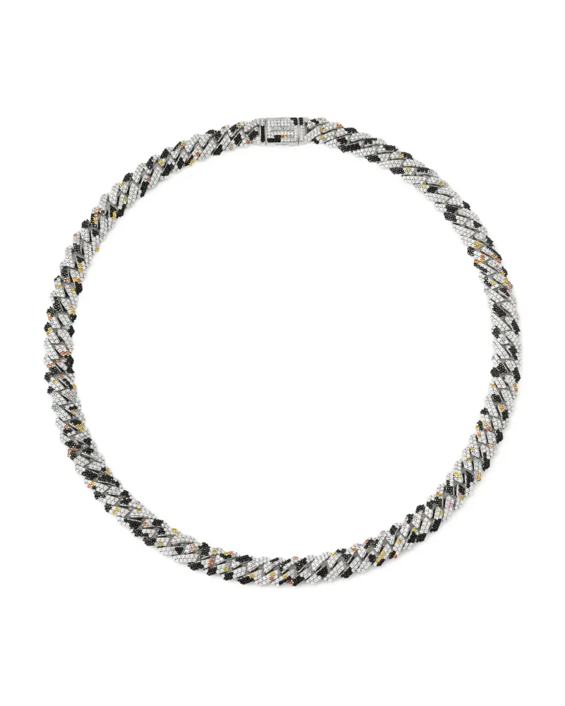 DARKAI Glitch Diamond Necklace Silver
