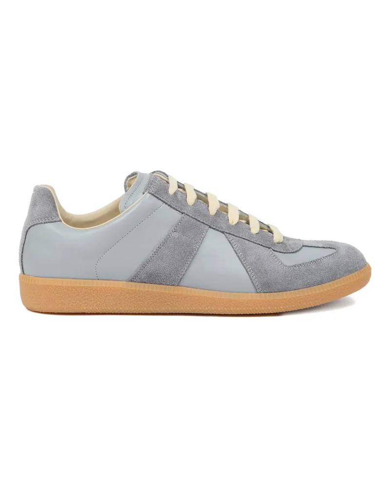 Maison Margiela Replica Leather Sneakers Blue