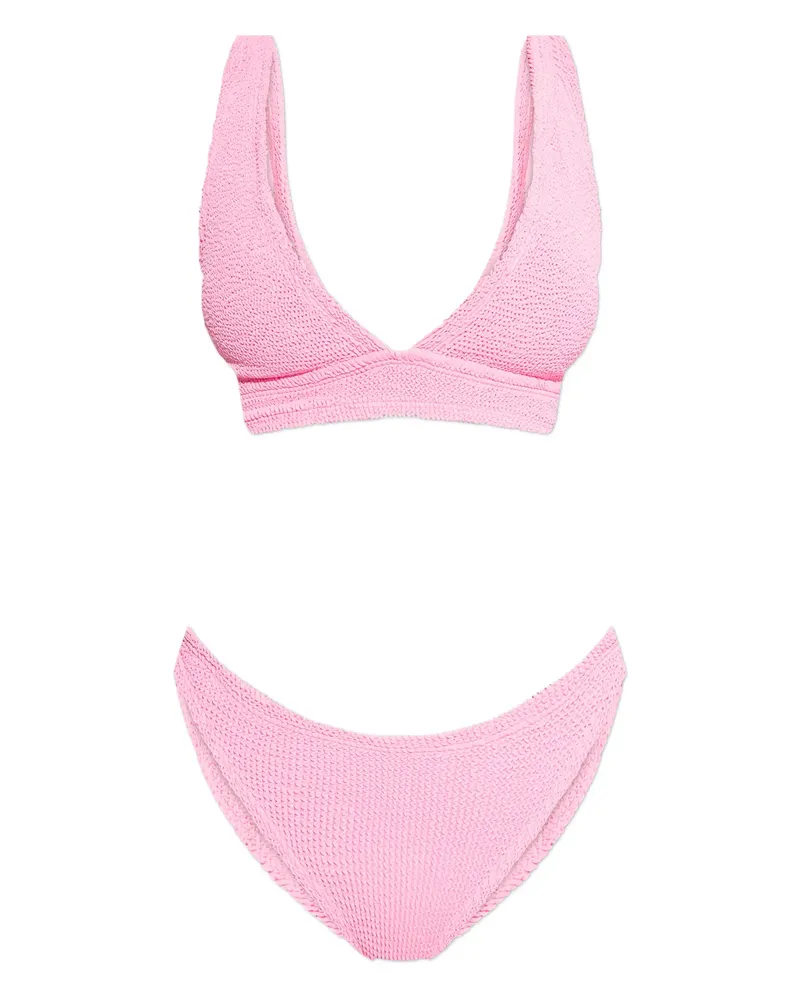 Hunza G Carla Crinkle Bikini Pink
