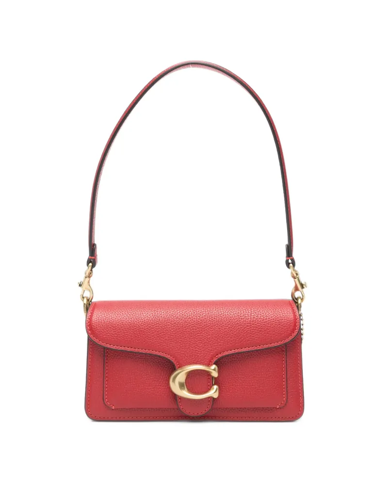 Coach Tabby Pebbled-leather Shoulder Bag Red