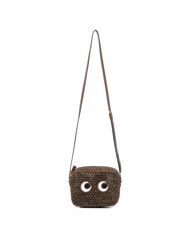 Anya Hindmarch Eyes-motif Mini Bag Brown