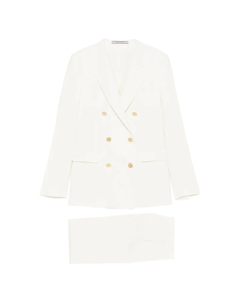 Tagliatore Double-breasted Suit White