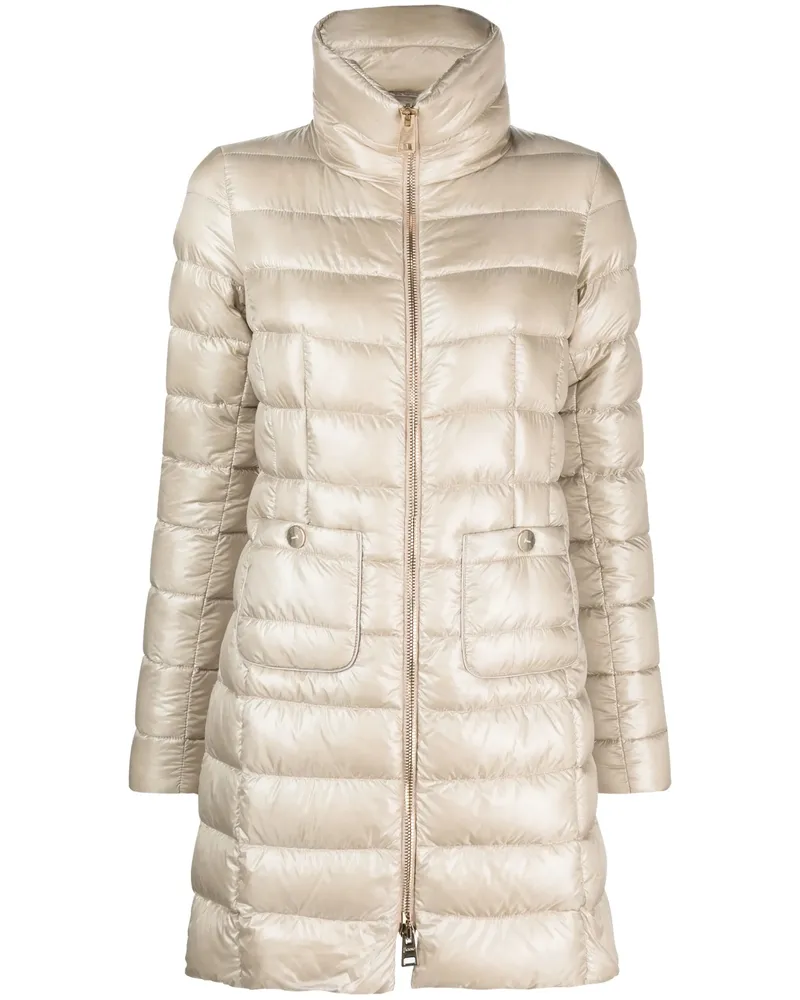Herno Maria Quilted Coat Neutrals
