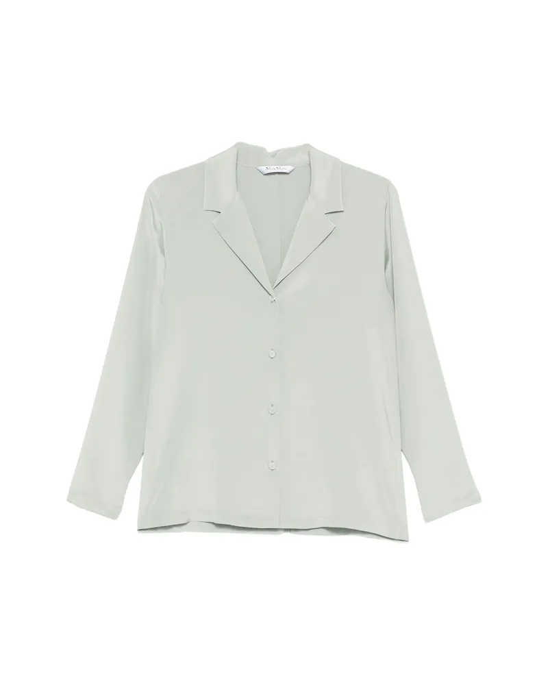 Max Mara Collared Buttoned Shirt Green