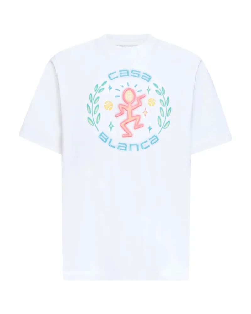 Casablanca Paris Dance Joy T-shirt White
