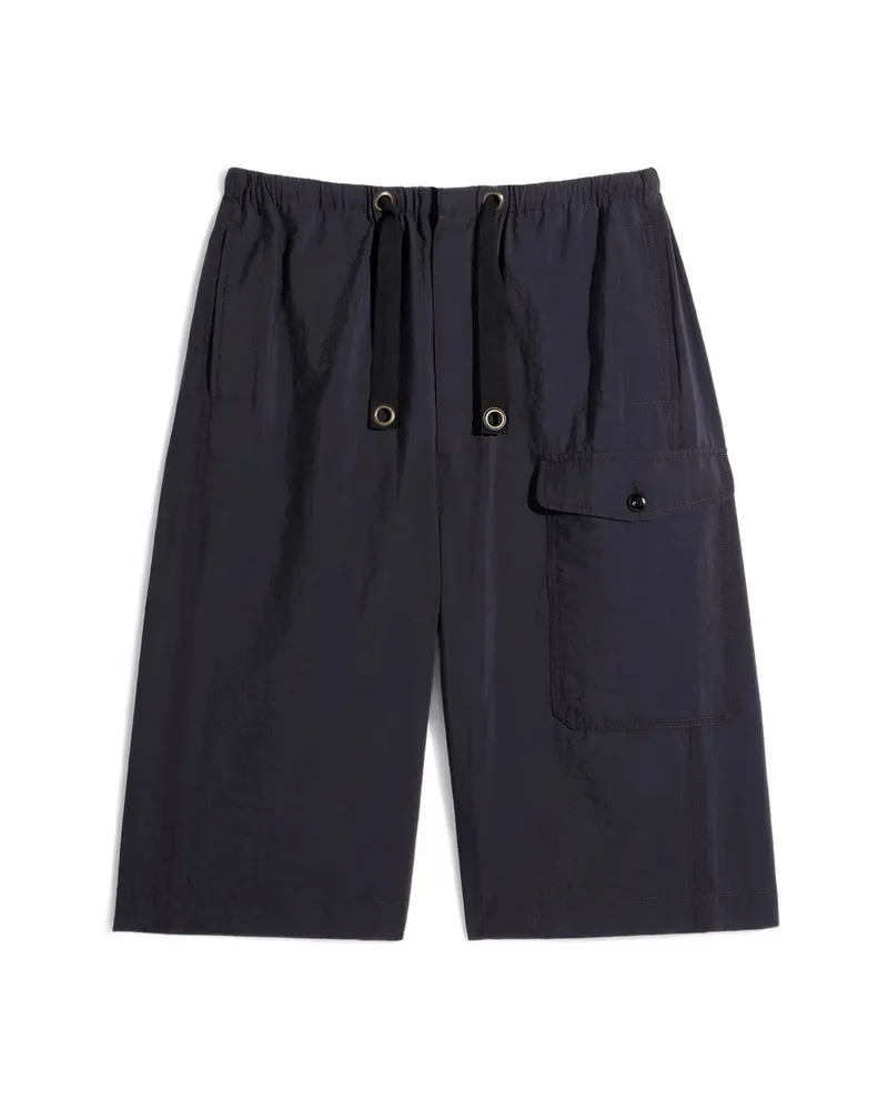 Christophe Lemaire Drawstring Cargo Shorts Black