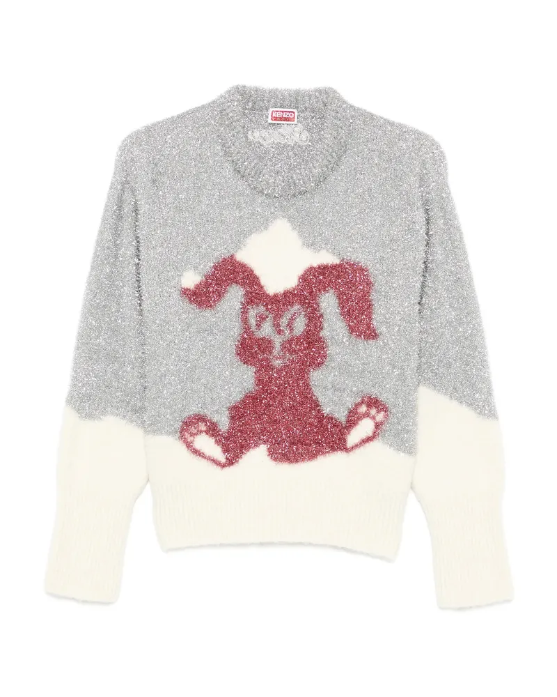 Kenzo Cartoon-intarsia Sweater Grey