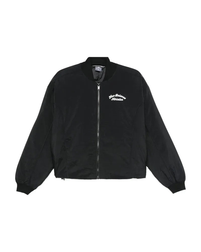 New Balance Embroidered Zip-up Jacket Black