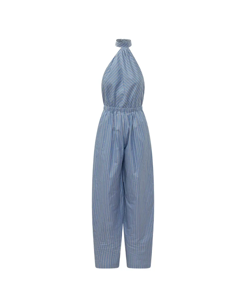 ANDAMANE Amber Striped Jumpsuit Blue