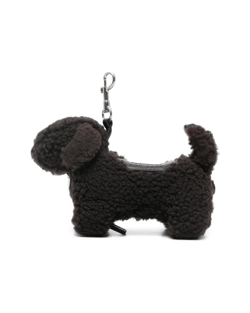 Anya Hindmarch Dog-shaped Bijoux Pouch Brown