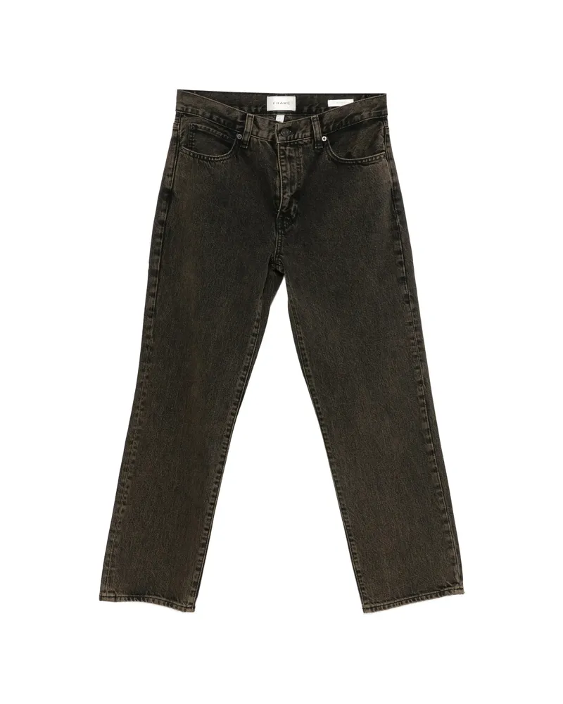 Frame Denim The Hang Straight-leg Jeans Grey