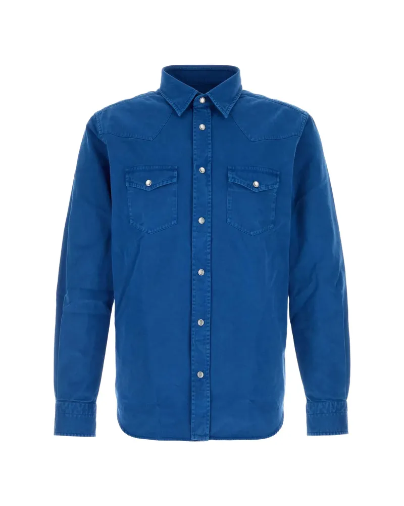 Tom Ford Western Denim Shirt Blue