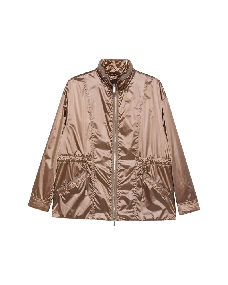 MOORER Eolia Zip-fastening Jacket Brown