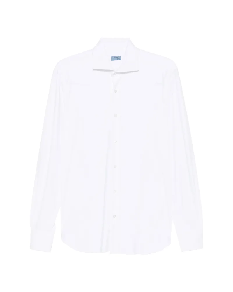 BARBA Long-sleeve Spread-collar Shirt Grey