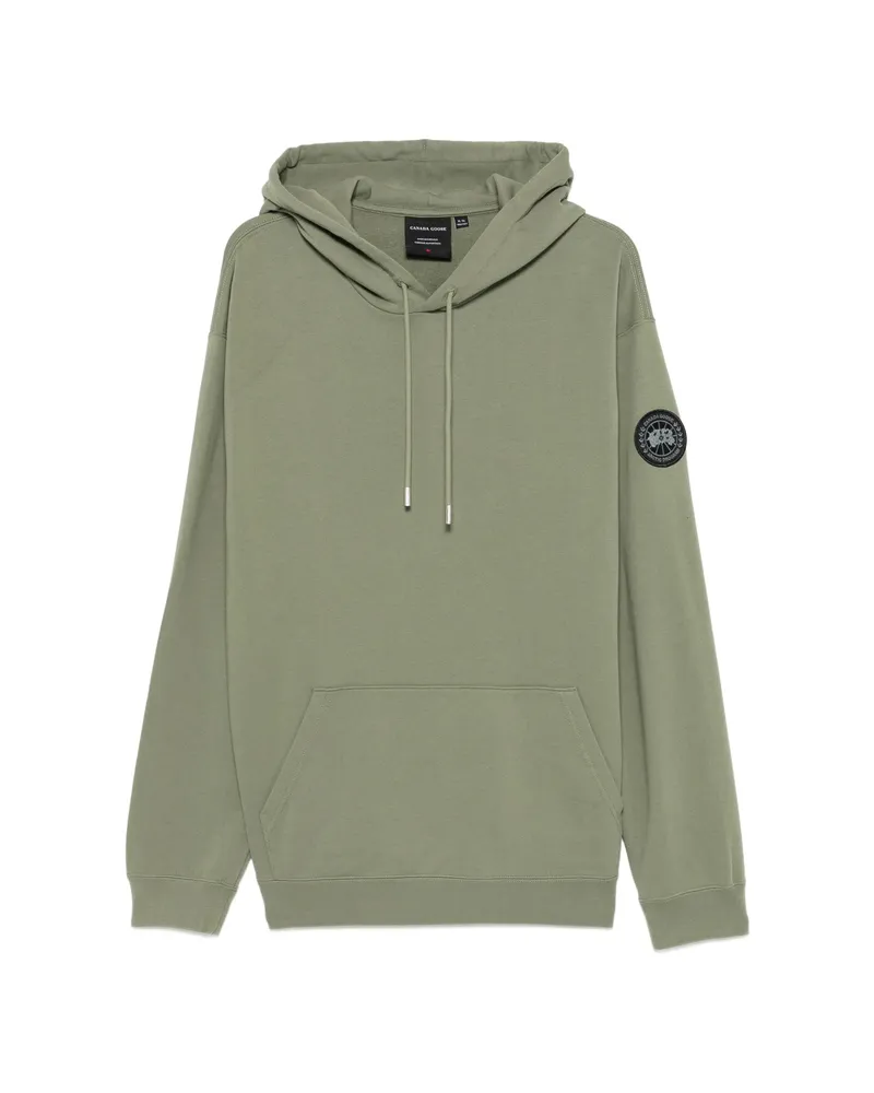 Canada Goose Logo-patch Hoodie Green