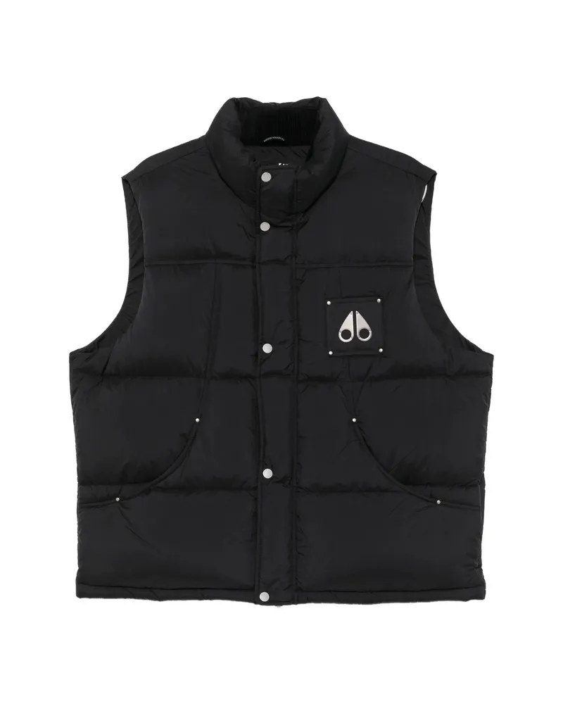 Moose Knuckles Everest Logo-patch Gilet Black