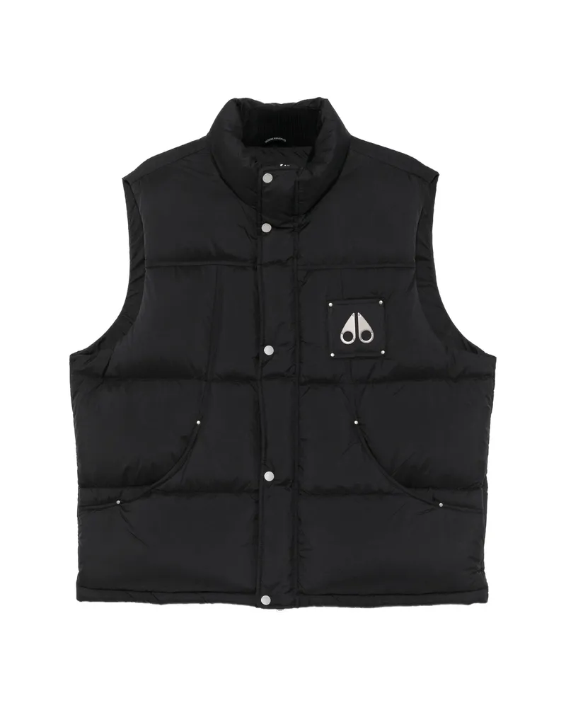 Moose Knuckles Everest Logo-patch Gilet Black