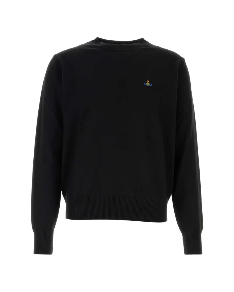 Vivienne Westwood Alex Orb-embroidered Sweater Black