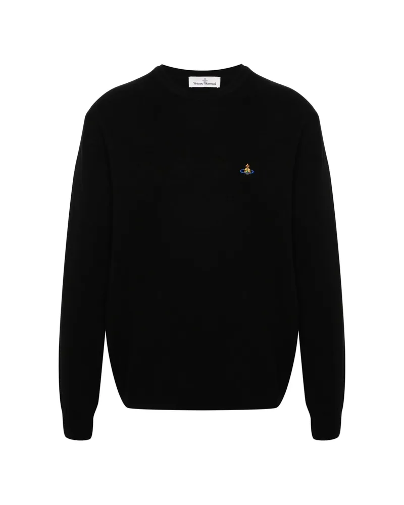 Vivienne Westwood Alex Orb-embroidered Sweater Black