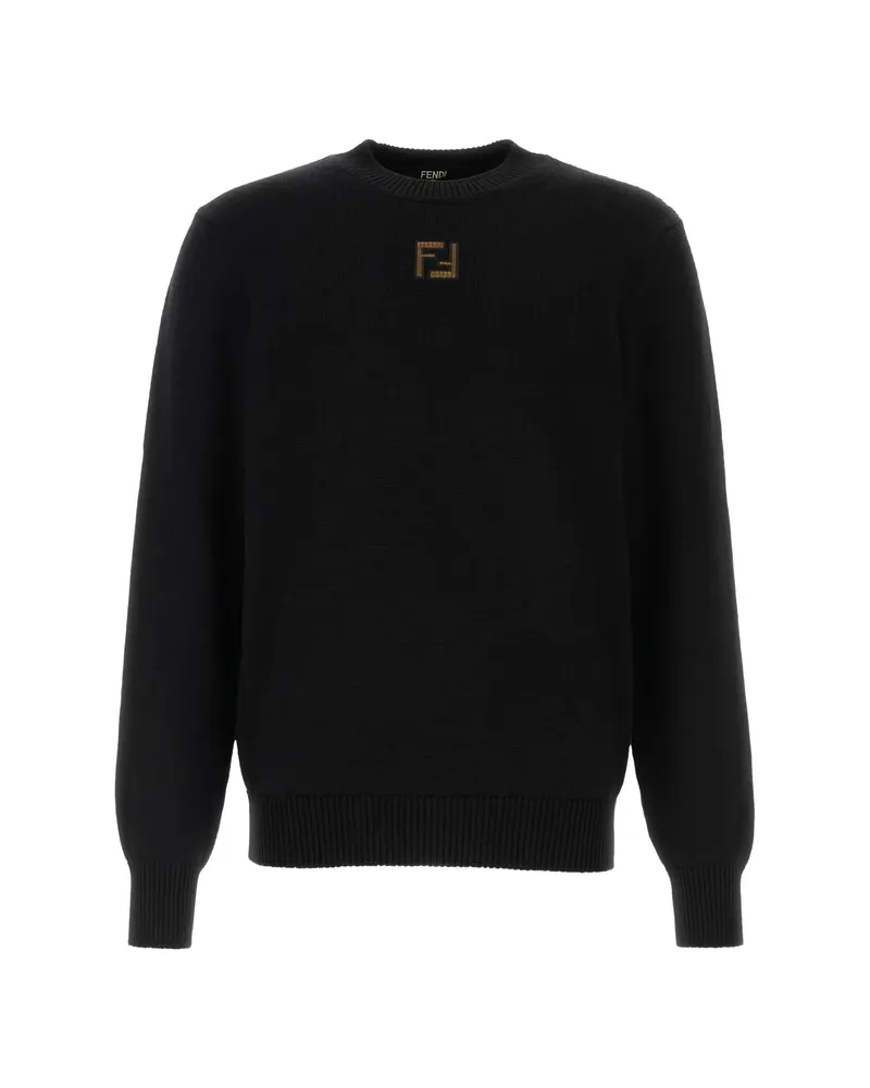 Fendi FF-motif Wool Sweater Black