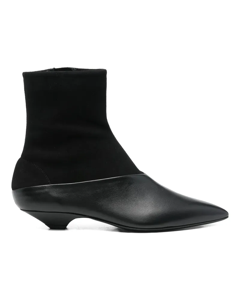 Sergio Rossi 30mm Pointed-toe Boots Black