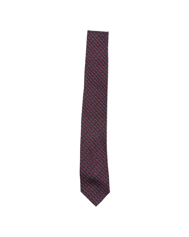 Ferragamo Gancini-pattern Tie Blue