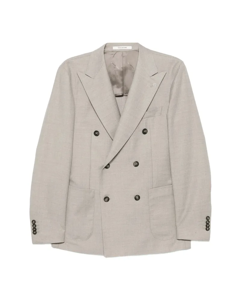 Tagliatore Double-breasted Peak-lapels Jacket Grey