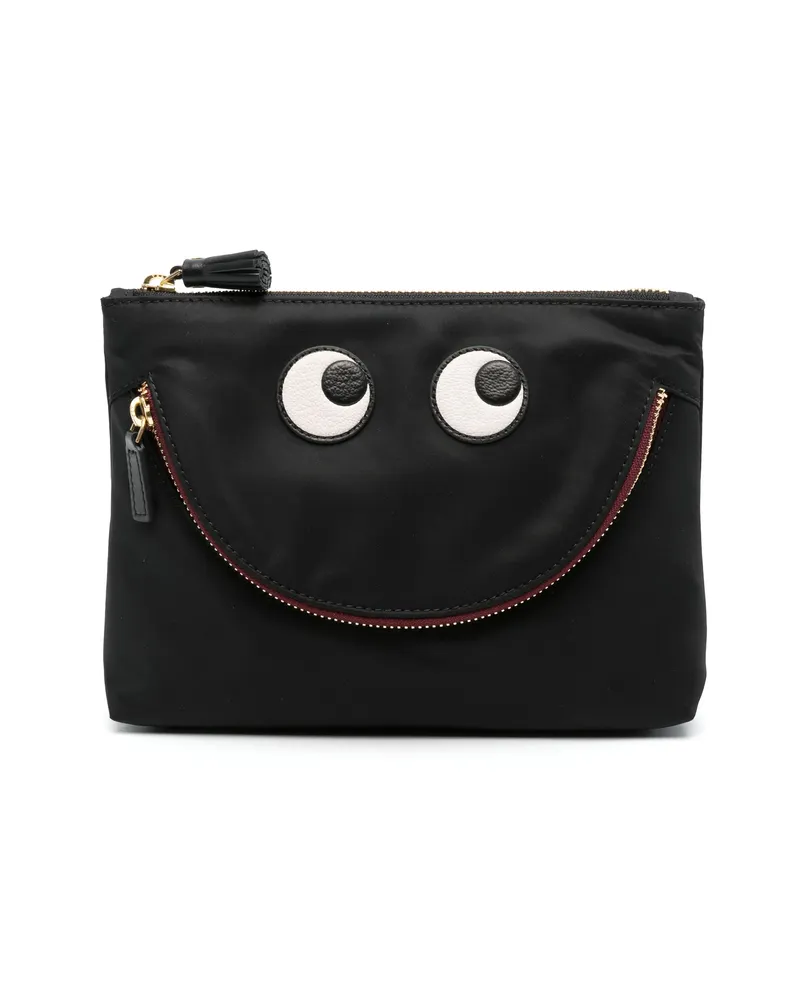 Anya Hindmarch Eyes Clutch Bag Black