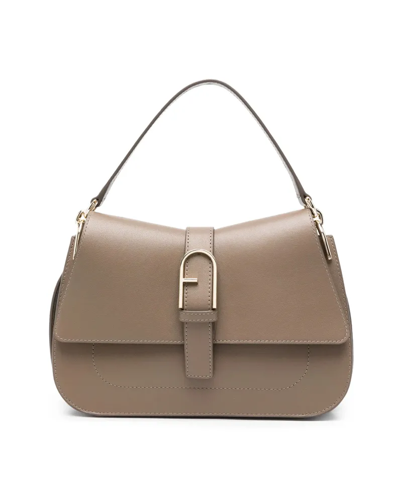 Furla Buckle-detail Shoulder Bag Neutrals