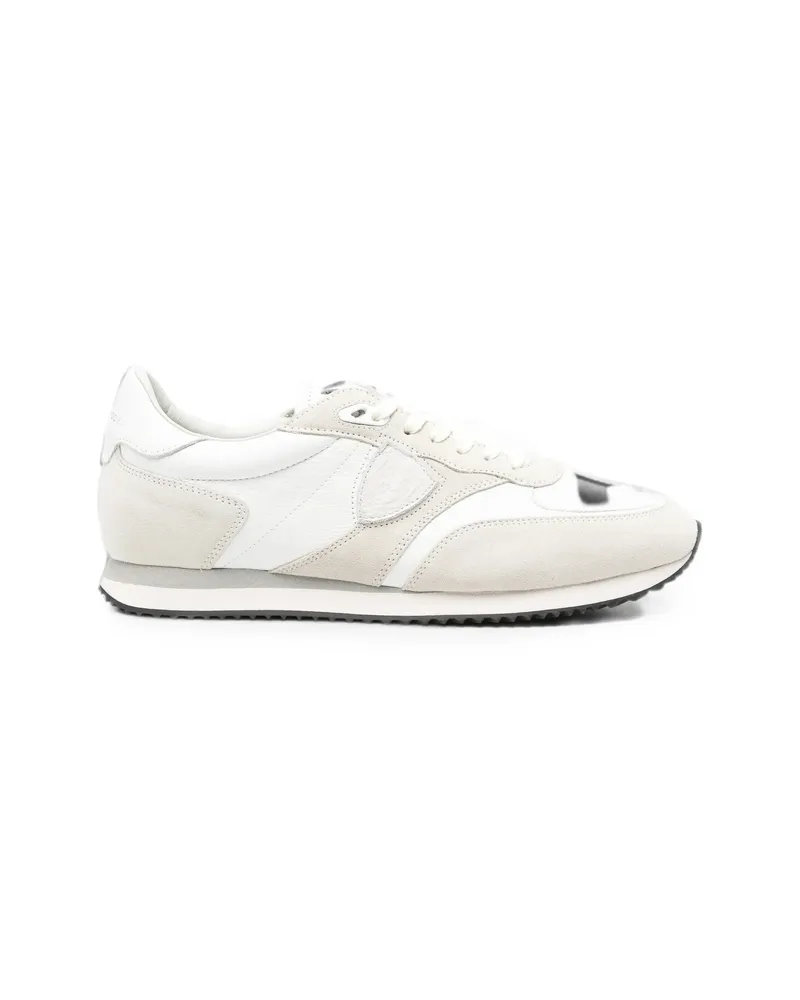 Philippe Model BLVille Panelled Logo-patch Sneakers White