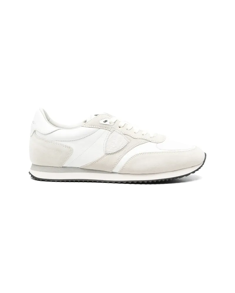 Philippe Model BLVille Panelled Logo-patch Sneakers White