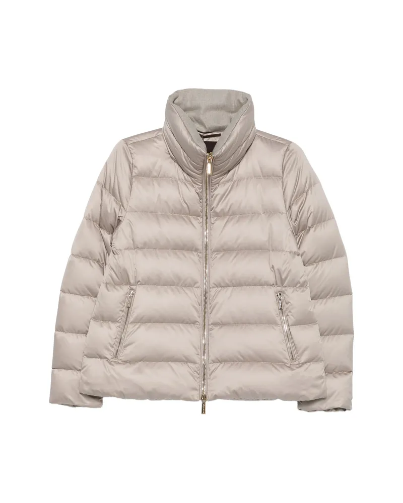 MOORER Argentea Quilted Jacket Grey