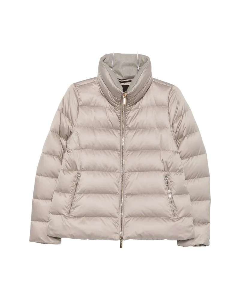 MOORER Argentea Quilted Jacket Grey