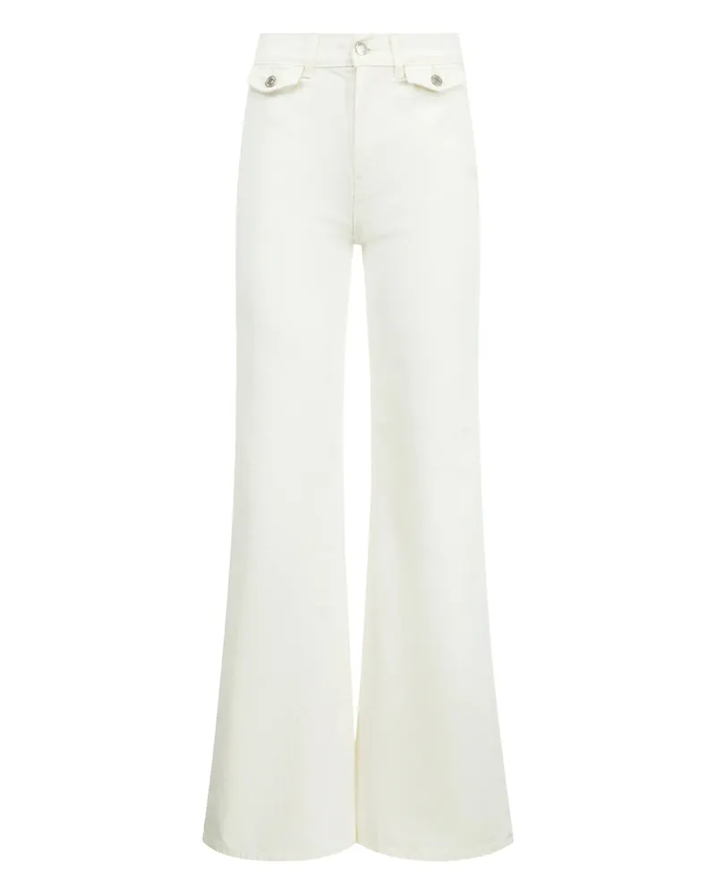 Nili Lotan Edira Flared Jeans Neutrals