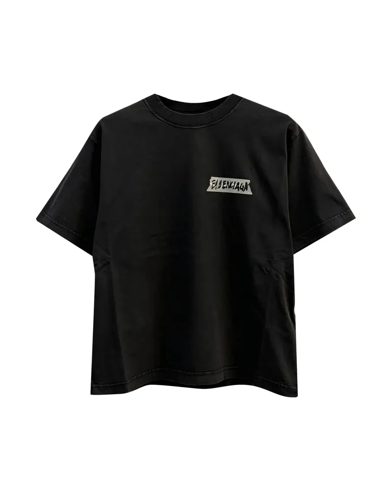 Balenciaga Logo-detail T-shirt Black