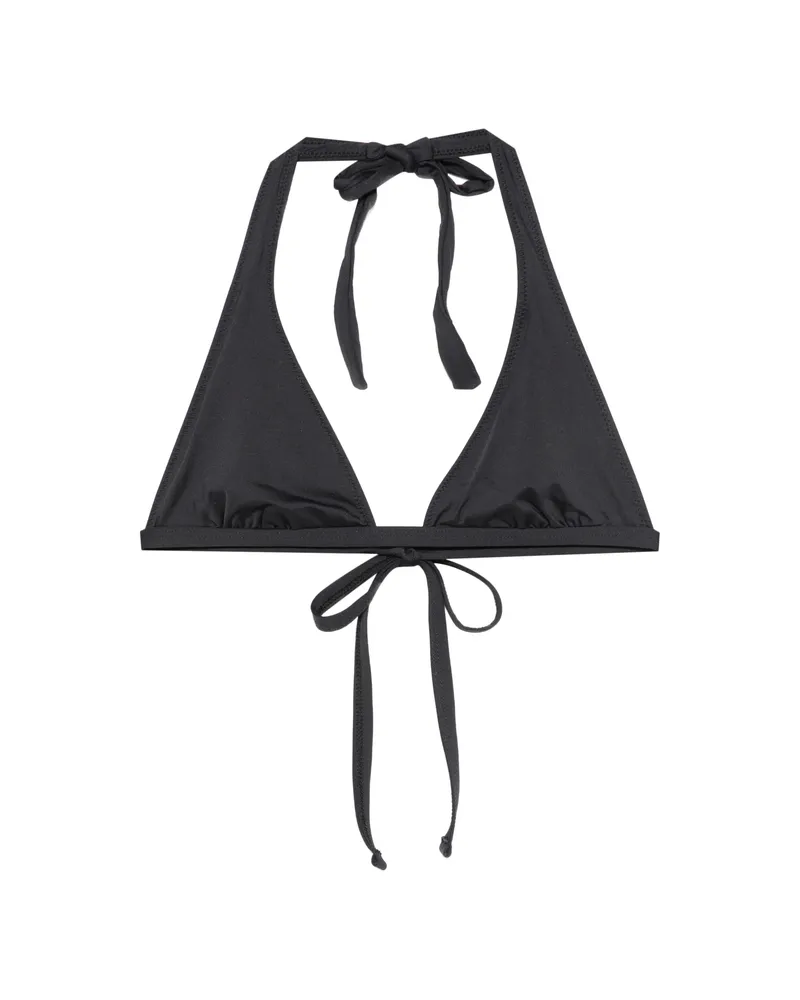 Frankies Bikinis Frank Halterneck Triangle Bikini Top Black