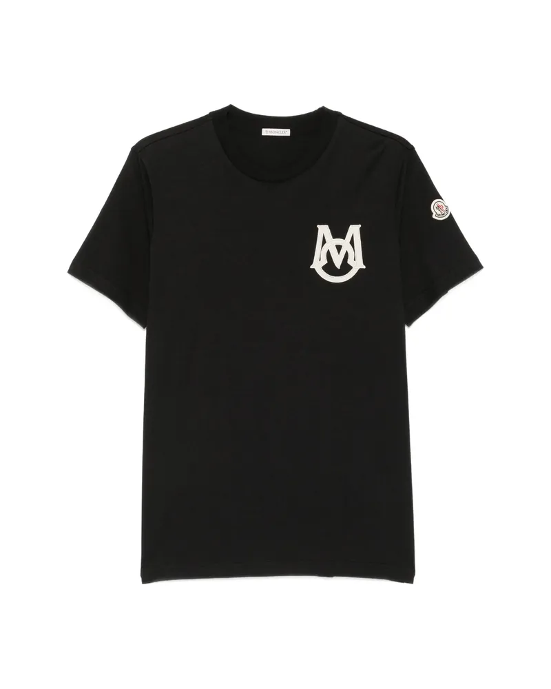 Moncler Logo-patch T-shirt Black