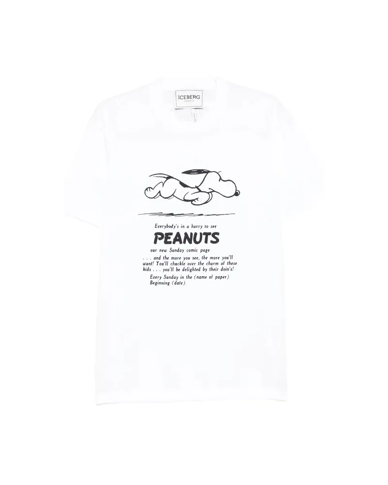 Iceberg Peanuts Print T-shirt White