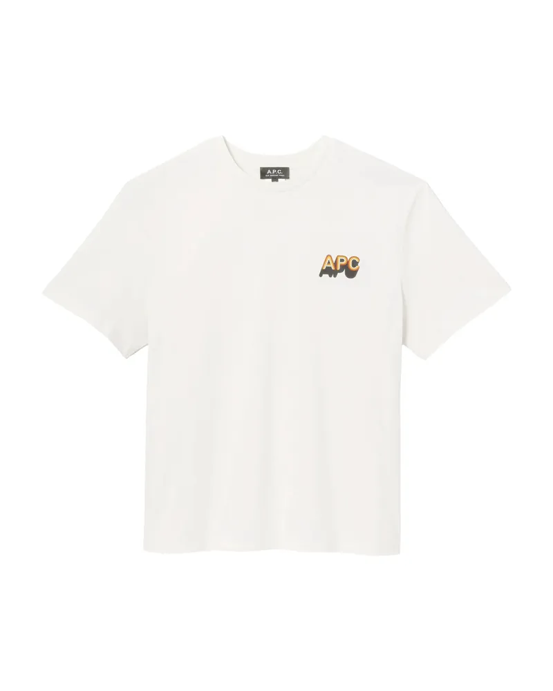 A.P.C. A. p.c. Logo-print T-shirt Neutrals