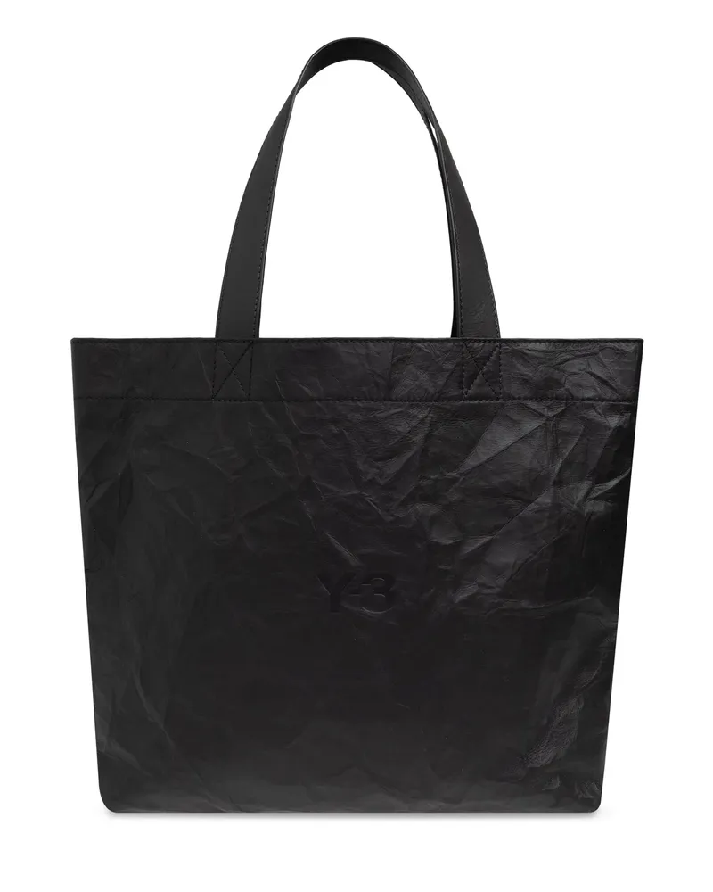Y-3 Logo-print Tote Bag Black