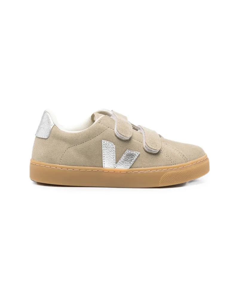 VEJA Small Esplar Touch-strap Suede Sneakers Grey