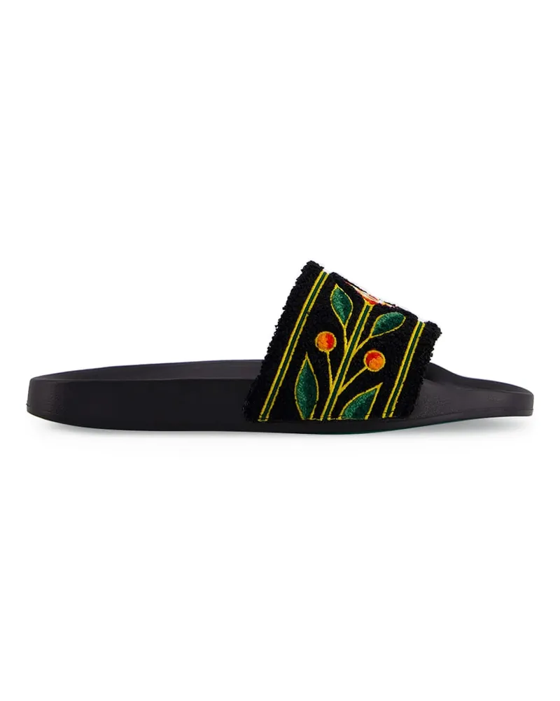 Casablanca Paris Laurel Terry Slides Black