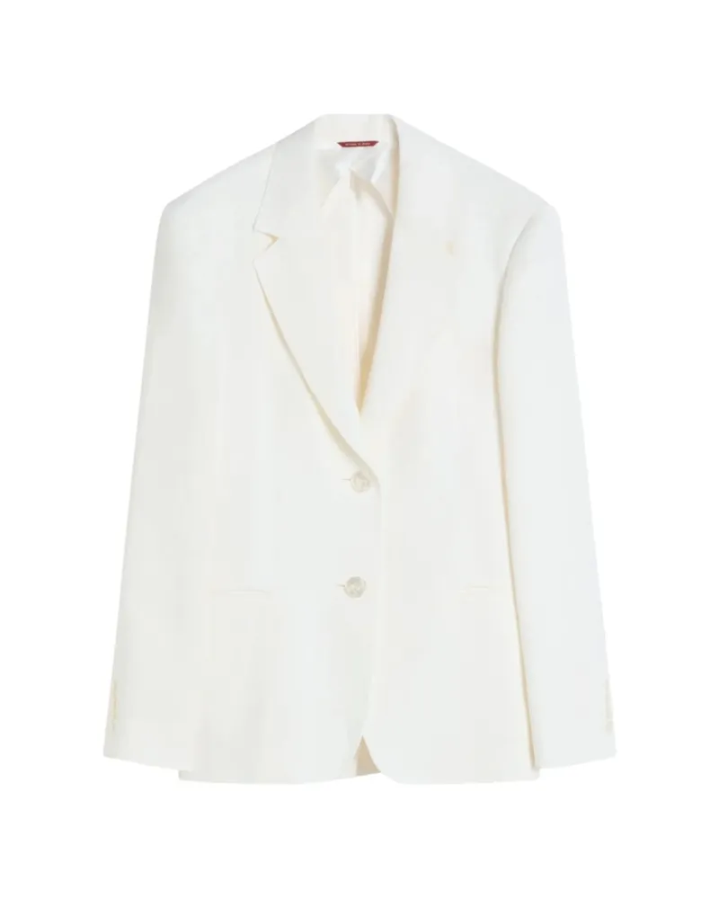 Max Mara Button Jacket White