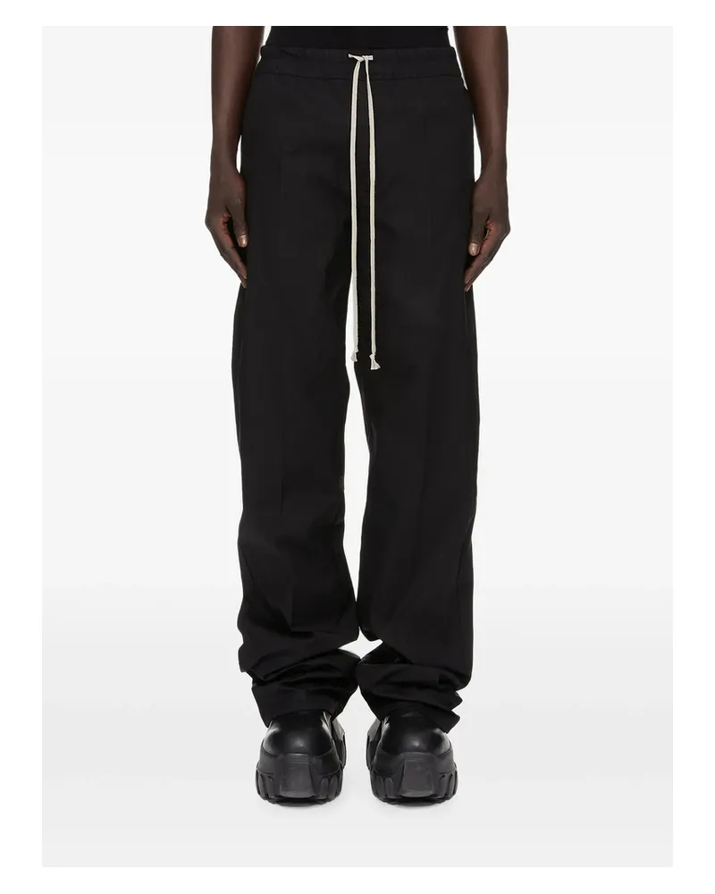 Rick Owens Dietrich Drawstring-waist Trousers Black