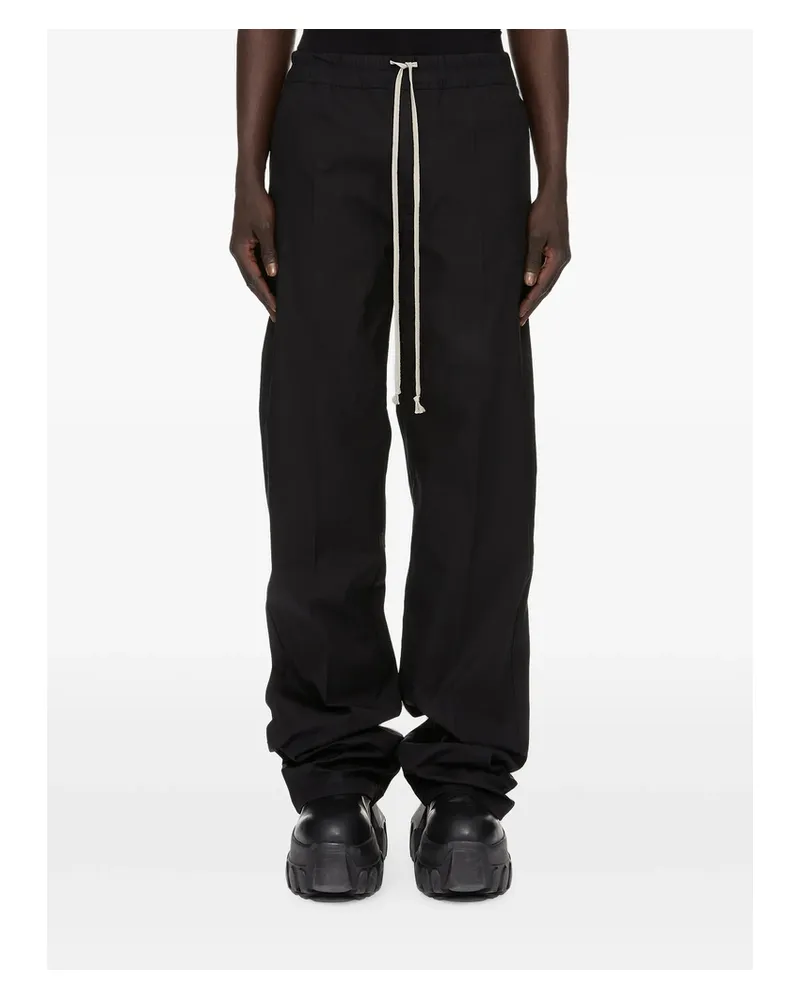Rick Owens Dietrich Drawstring-waist Trousers Black