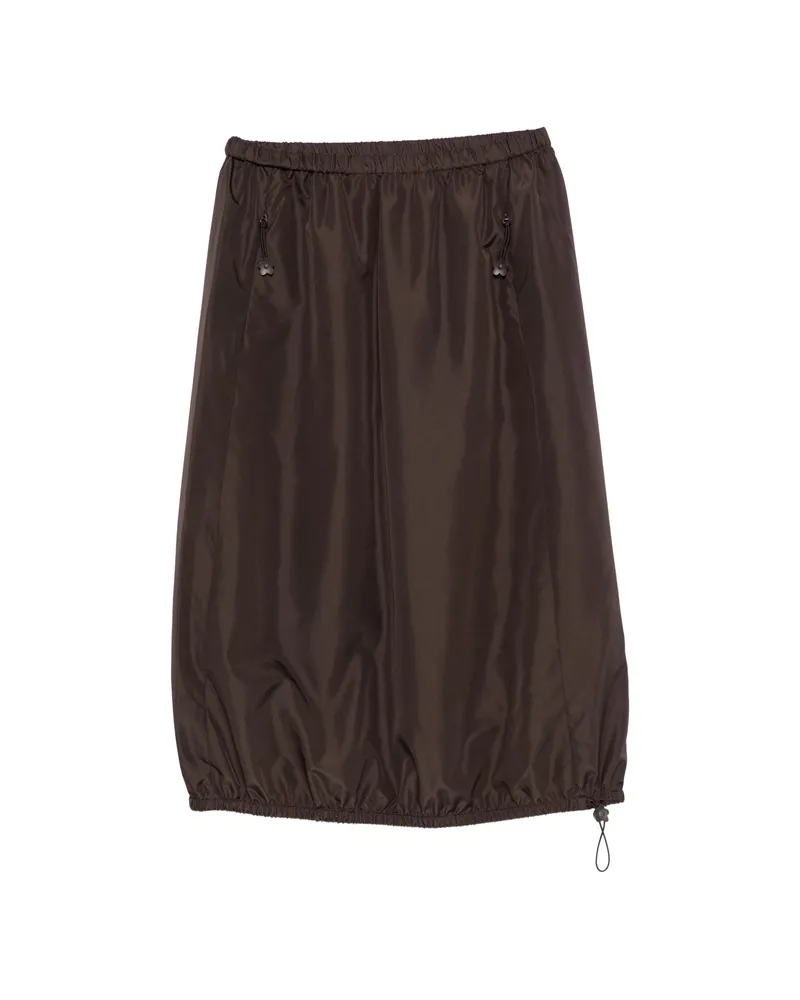 Cecilie Bahnsen Drawstring-hem Balloon Midi Skirt Brown